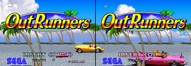 OutRunners (World) Title Screen